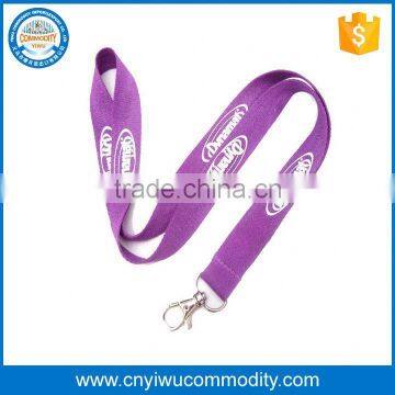 best selling eco-friendly silk printed 100% cotton recycled lanyard strap