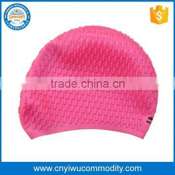 Silicone swim cap for long thick hair,swimming cap extra large