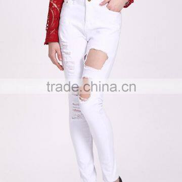 Bulk Wholesale Jeans Competitive Price White Denim Jeans