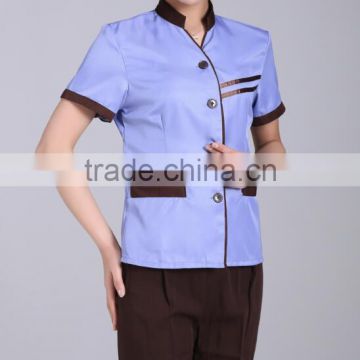 Customized Hotel Staff Cotton Housekeeper Uniform