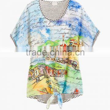 Hot Selling French Fashion Print T-shirt photo-4
