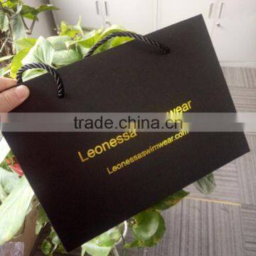 china factory unique custom black paper bags