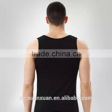 Cheap Cotton Black/white Men U-neck Runnning Vest China Manufacture