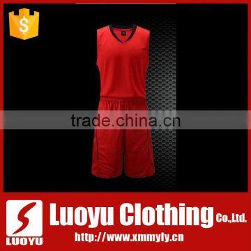 100% Polyester Custom Double Mesh Wholesale Reversible Basketball Jerseys / Uniform photo-2