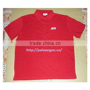 ladies' button polo shirt / viet nam polo shirt, cvc65/35