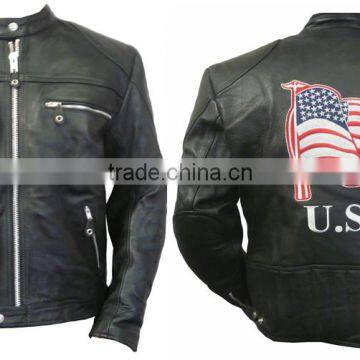 Natural Leather Jacket / American Leather Jacket / Custom Leather Jacket