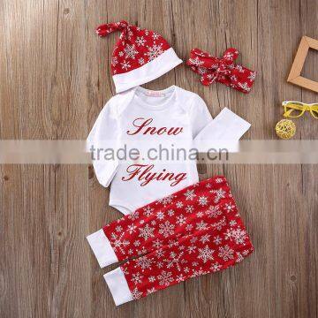 New style Newborn baby clothes 2017 Christmas cotton custom design wholesale jumpsuit Clothing summer baby romper suit