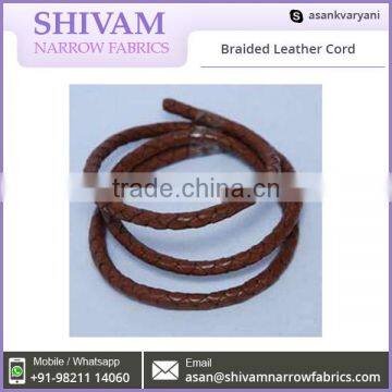 Exclusiva Range Supreme Quality Braided Leather Cord Available for Sale photo-6