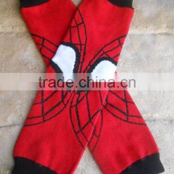 Wholesale Red Legging Football Pattern 100% Cotton Baby Leg Warmers photo-3