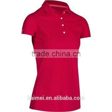 2017 Wholesale Good Quality Popular New Design Golf Polo Shirt for Lady photo-3