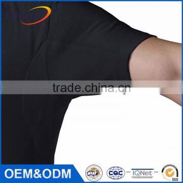 Custom Logo Mens Crew Neck Anti-sweat Undershirts photo-2