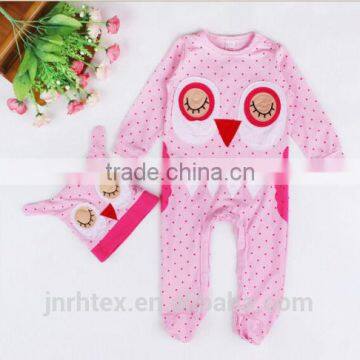 New Baby Newborn Cartoon Winter Rompers Clothes Bodysuit Jumpsuit Hat Sets 0-24M photo-2
