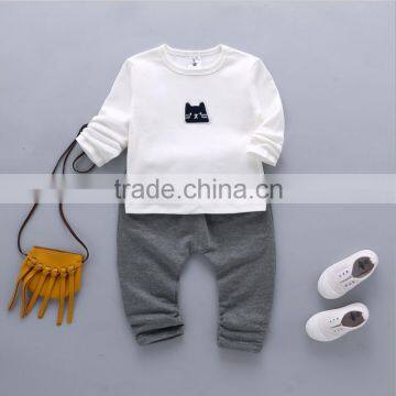 100% Cotton Autumn and Spring Baby Clothes and Boys Hoodies Sets photo-3