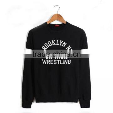 Custom Wholesale New Fashion Men Black Hoody Without Hood photo-4