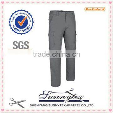 2016 Custom Fashion Breathable Casual Cotton High Quality Multi Pocket Mens Cargo Pants With Side Pockets photo-4
