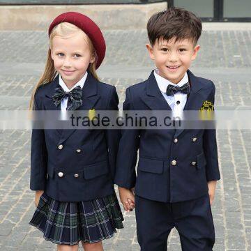 High End Plain Nice Design Logo Plate School Uniforms for Kindergarten Wholesale photo-4