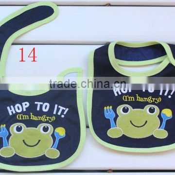 Smile 3D Frog 100% Cotton Baby Bibs