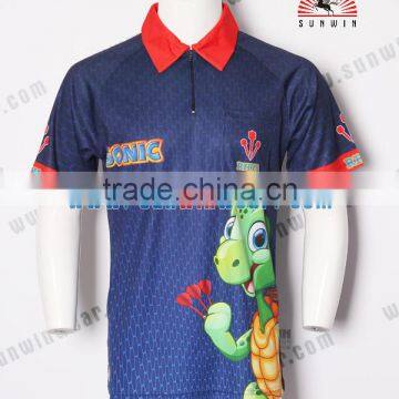 Colorful Top Quality Dart Shirt / Popular New Fashion Custom Design Darts Polo Shirt photo-4