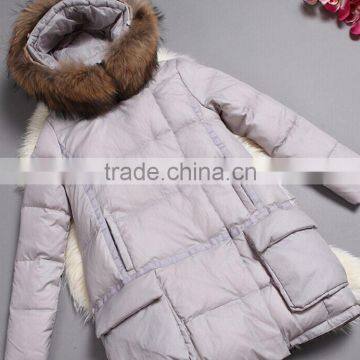 Women's Fitted Short Winter Luxury Down Jacket photo-4