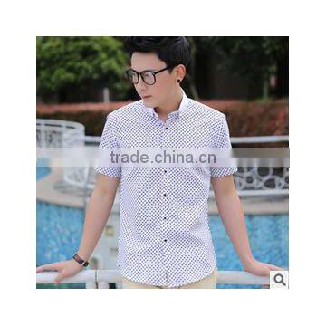 Latest Shirt Designs for Men 2016 Fancy Custom Elongated Printed Hawaiian Short Sleeve T-shirt photo-6