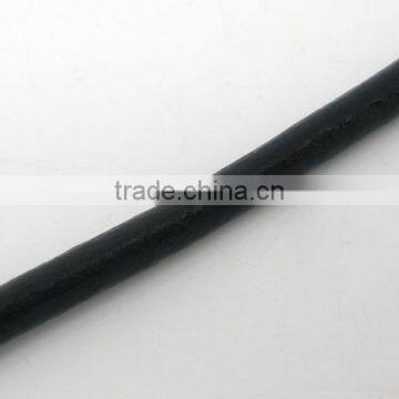 High Quality Black Round 2.5mm Real Leather Jewelry Cord photo-2