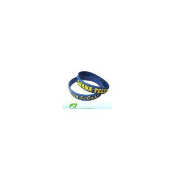 Emboss silicone wristband