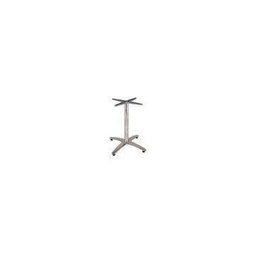 Leisure Patio Silver Waterproof Metal Table Base For Glass Tops