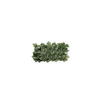 Artificial Balcony Leave Fence UV Resistant Polyester IVY Leaves With PE Net