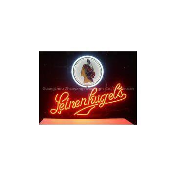 T202 RAINIER LAGER handicrafted real glass tube neon signs for store display and advertising.
