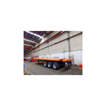 Low price container transport 4 axles flatbed semi-trailer