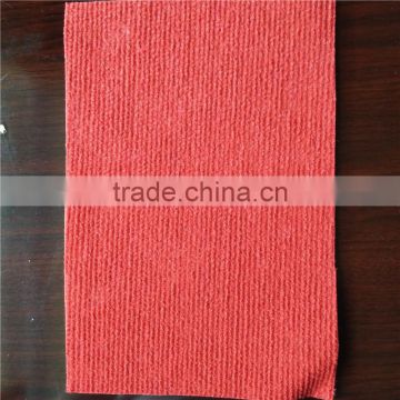 Nonwoven Needle Punched Latex Backing Ribbed Carpet Polyester