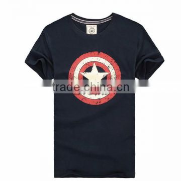 Latest 100% Cotton T-Shirts for men Captain America design T-Shirts Captain America Short Sleeve T-Shirts for men