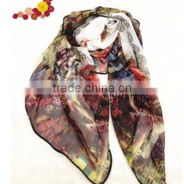 PRINTED POLYESTER SCARF photo-5