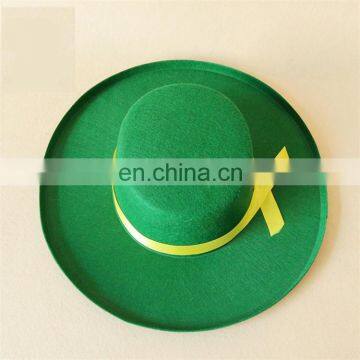 cheap party green hat with yellow band