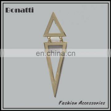 unique light golden stud earrings