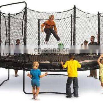 Hot Selling 8ft - 14ft Kids Trampoline with protection net,Kids Spring Jumping Bed,Indoor Baby Bounce Bed with protection net