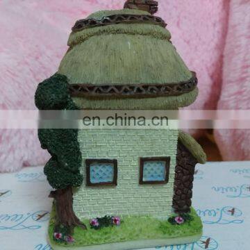 factory directly sale cute mini house miniature resin figurines of house