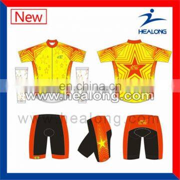 Healong Digital Printing 100 Polyester Italian Cycling Clothing