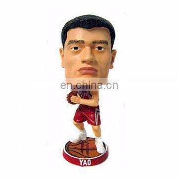 custom basketball player vinyl figure, custom vinyl pvc basketball team figures, OEM face toy basketball players