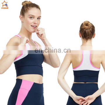 mesh fitness newest design custom wholesale sexy sports racerback bra for women yoga