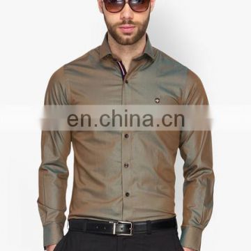 Olive Slim Fit Casual Shirt