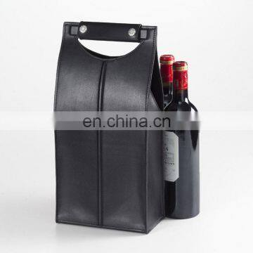 Leather Wine Tote Bag