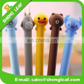 Customized promotional logo printed rubber ballpoint pens