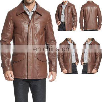 HLI Men's Leather Jackets, High quality Genuine leather jacket for men