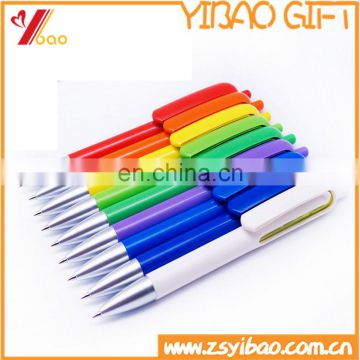 2016 Promotion plastic ball pens with custom printing logo/ball-point pens whlosale