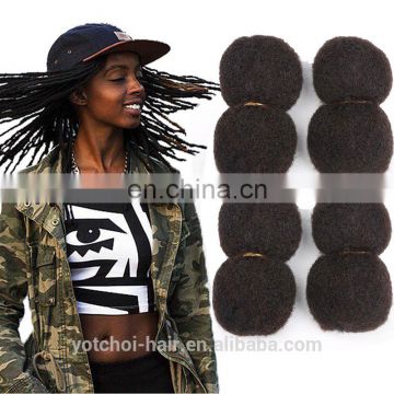 Tight Afro Kinky Bulk Hair 100% Human Hair For DreadLocks,Twist Braids 4pieces/Packs