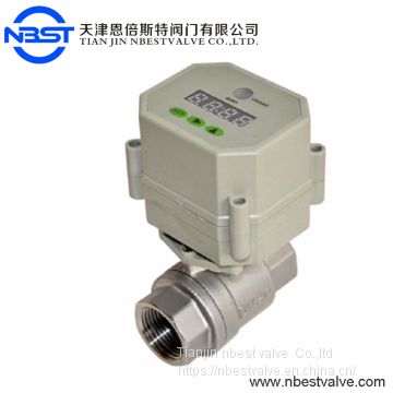 Timer Drain Motorized SS304 DN15 Ball Valve