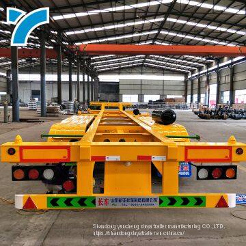 Skeleton 3axles 20FT 40FT Container Chassis Container Semi Truck Trailer
