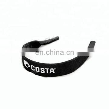 Costa brand logo printing neoprene eyewear neck straps lanyard