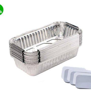 30 Pack Aluminum Pans with Plastic Transparent Lids, Deep Steam Table Pans, Rectangular Aluminum Pans for Cooking, Aluminum Foil Pans for Parties, BBQ, Catering, Baking (680 ml)